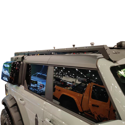 Vanguard Black Powdercoat Roof & Hitch Accessories Roof Racks Roof Rack for 2021-2024 ford bronco