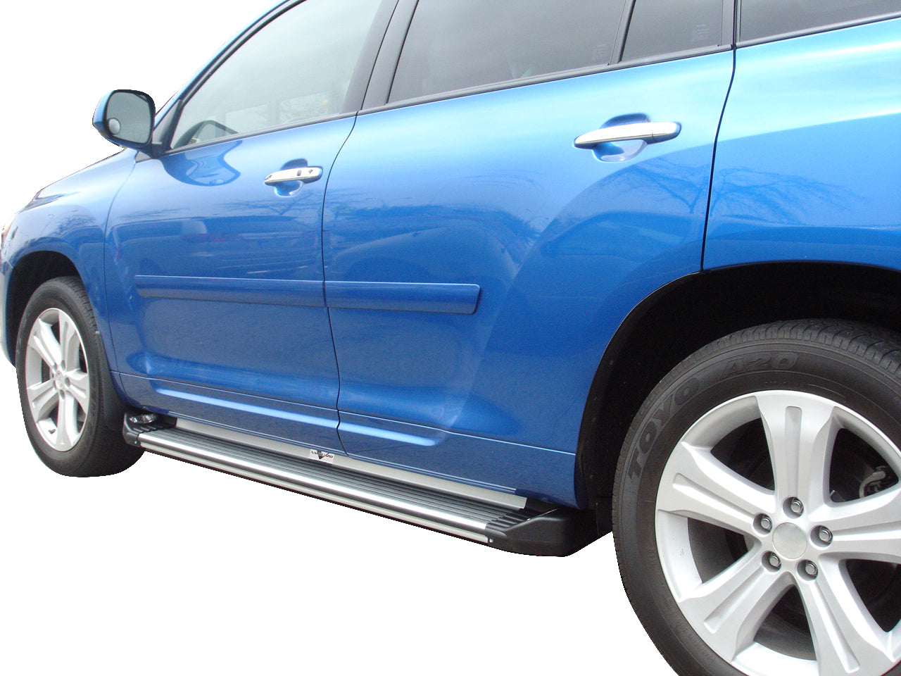 Vanguard Brushed Aluminum Side Steps & Running Boards Running Boards Running Board for 2008-2013 toyota highlander nan