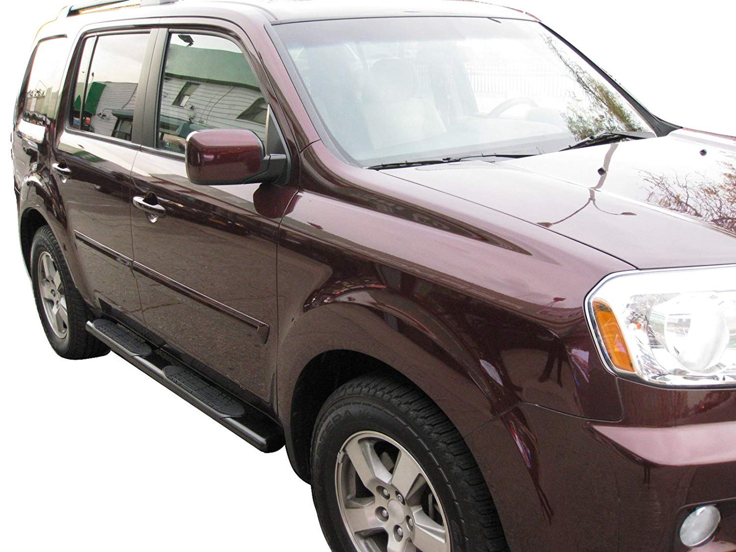 Vanguard Black Powdercoat Side Steps & Running Boards Side Steps Running Board for 2009-2015 honda pilot nan