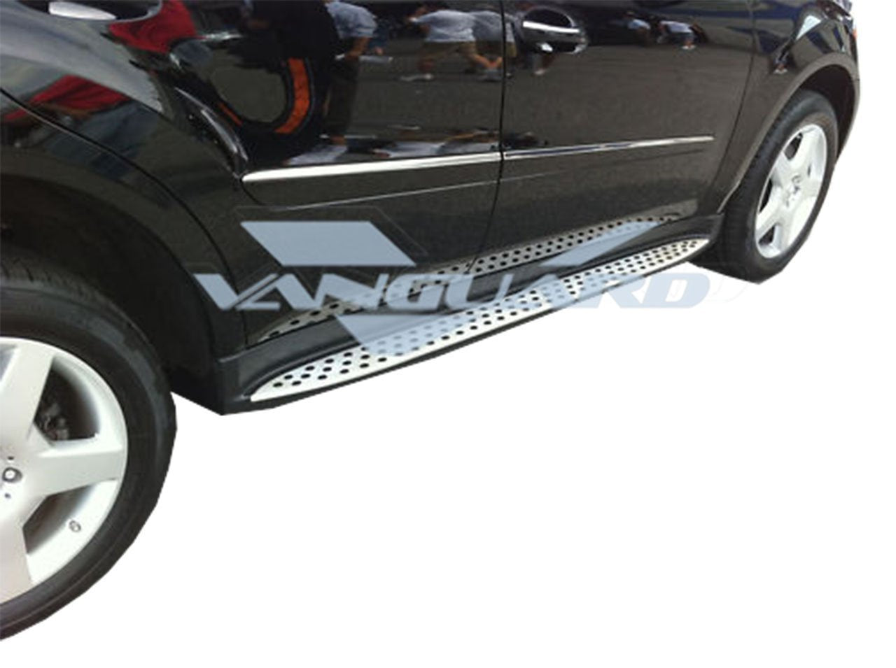 Vanguard Brushed Aluminum Side Steps & Running Boards Running Boards Running Board for 2008-2011 mercedes-benz ml550 nan