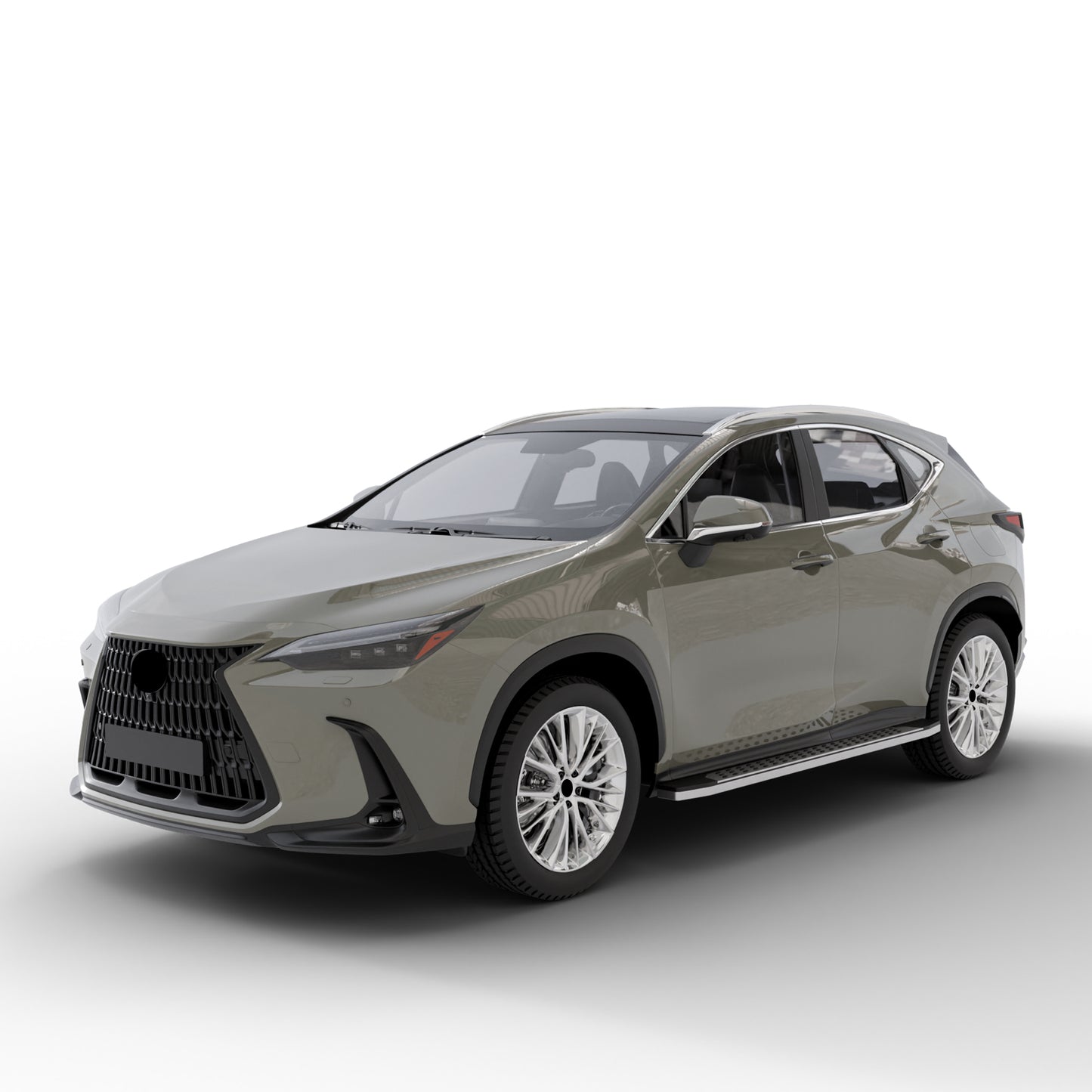 Vanguard Polished Chrome Side Steps & Running Boards Running Boards Step Nerf Bar for 2022-2024 lexus nx350