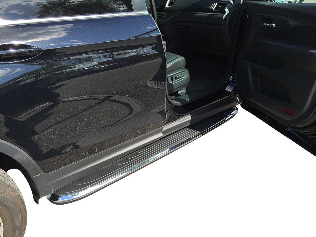Vanguard Black Side Steps & Running Boards Running Boards Running Board for 2017-2018 honda ridgeline nan