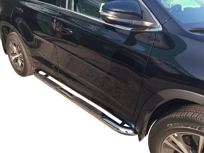Vanguard Stainless Steel Side Steps & Running Boards Side Steps Running Board for 2014-2019 toyota highlander nan