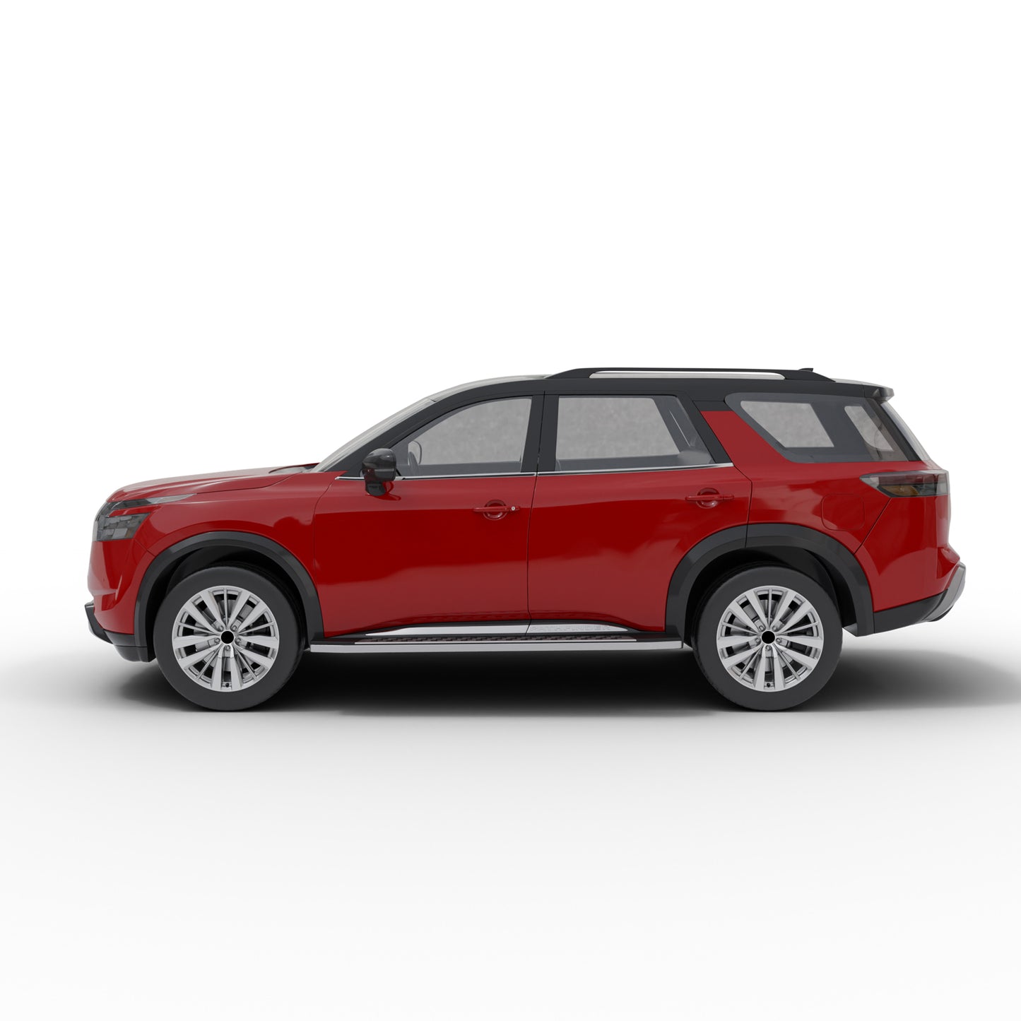 Vanguard Polished Chrome Side Steps & Running Boards Running Boards Step Nerf Bar for 2022-2024 nissan pathfinder