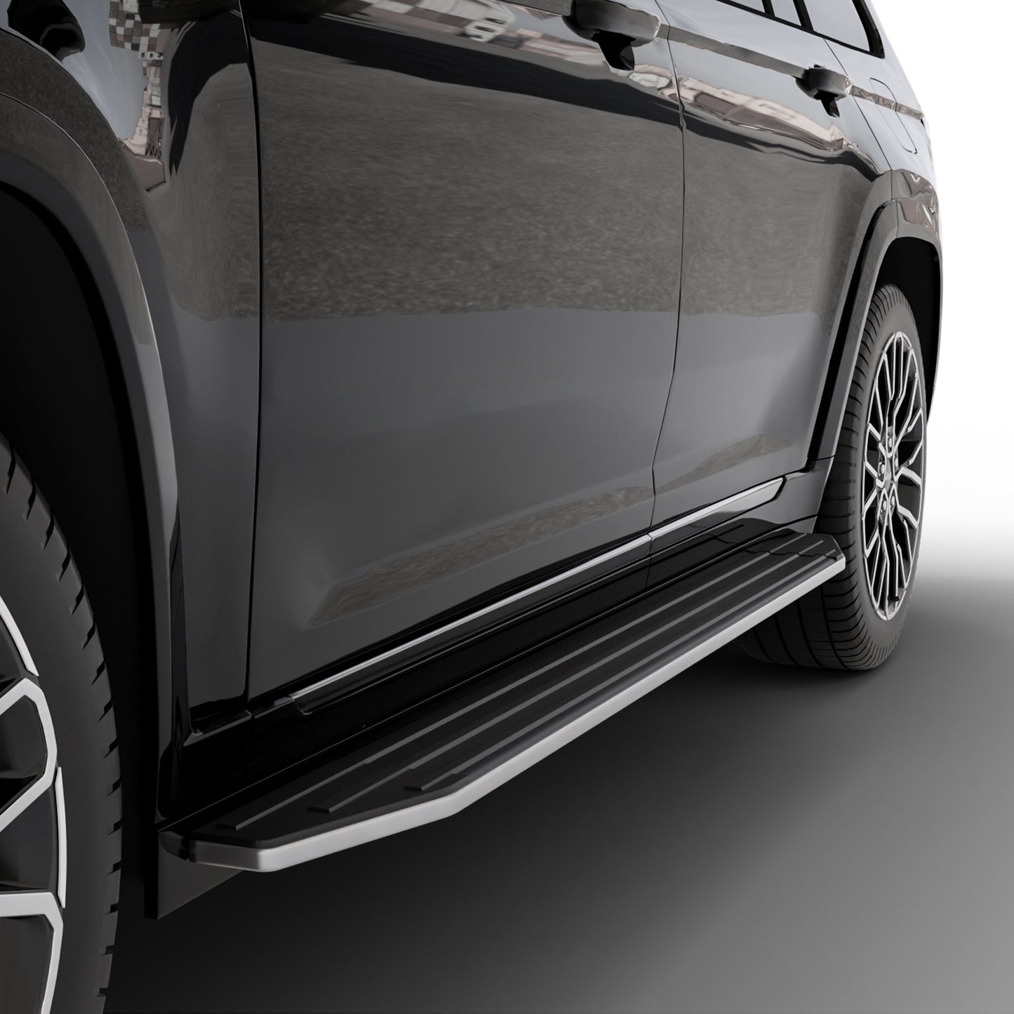 Vanguard Black Side Steps & Running Boards Running Boards Step Nerf Bar for 2021-2024 jeep grand cherokee l
