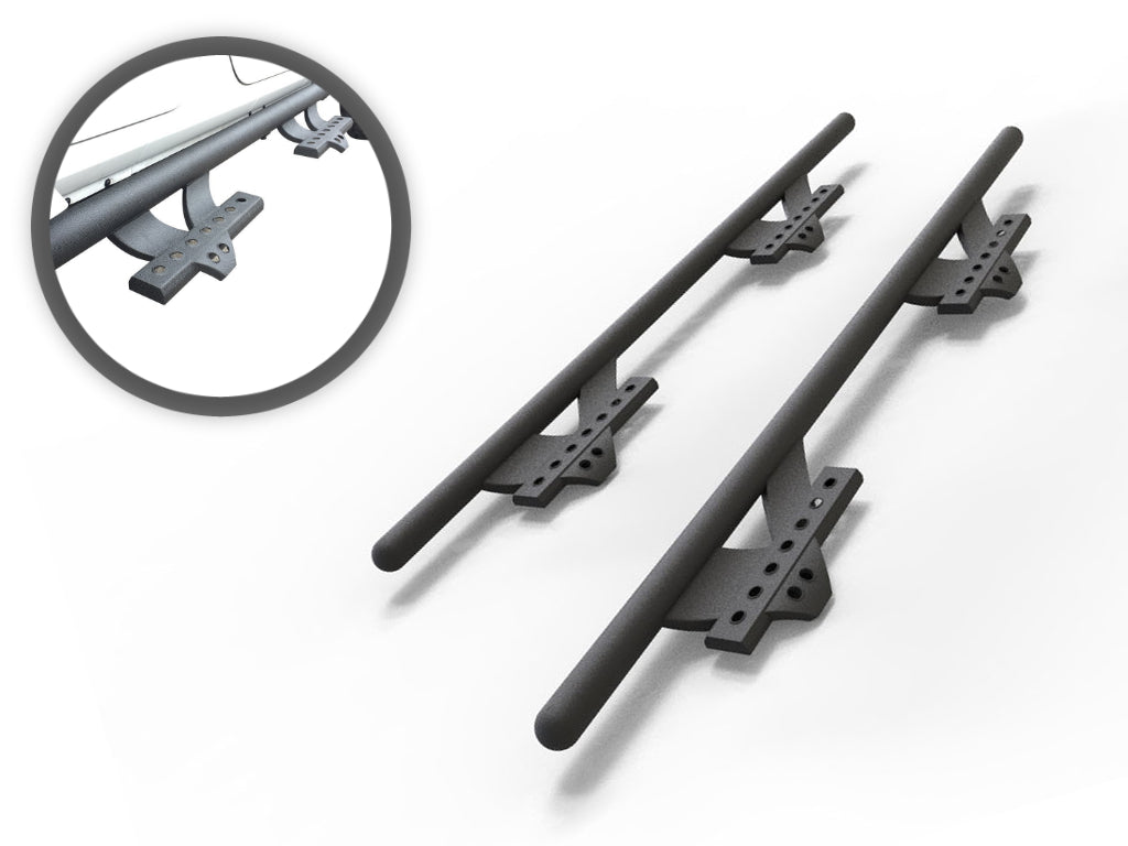 Vanguard Black Powdercoat Side Steps & Running Boards Side Steps Step Nerf Bar for 2007-2018 jeep wrangler