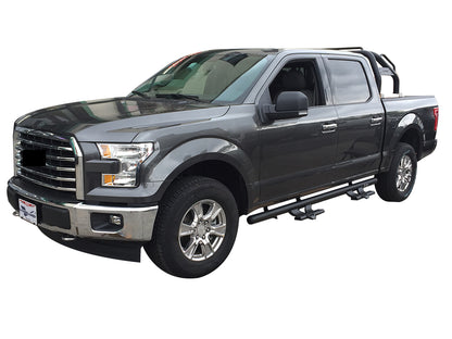 Vanguard Black Powdercoat Side Steps & Running Boards Side Steps Step Nerf Bar for 2015-2024 ford f-150 nan