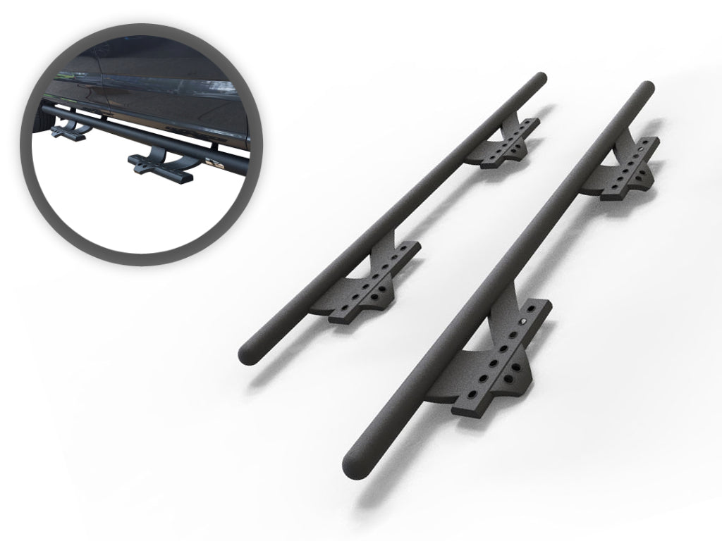 Vanguard Black Powdercoat Side Steps & Running Boards Side Steps Step Nerf Bar for 2011-2018 ram 3500