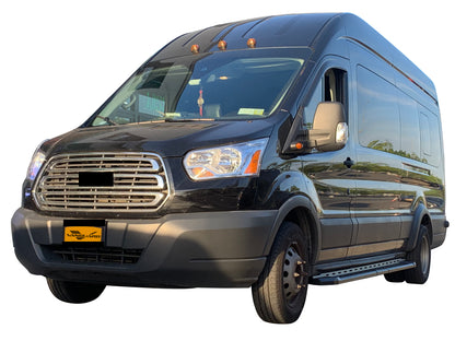 Vanguard Black Powdercoat Side Steps & Running Boards Running Boards Running Board for 2015-2021 nissan nv2500 nan