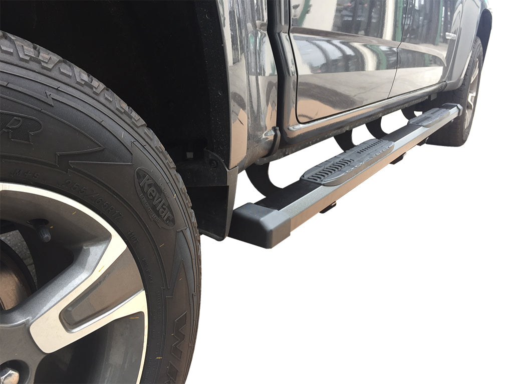 Vanguard Black Powdercoat Side Steps & Running Boards Running Boards Running Board for 2019-2025 chevrolet silverado 1500