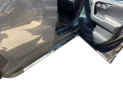 Vanguard Brushed Aluminum Side Steps & Running Boards Running Boards Running Board for 2019-2024 toyota rav4 nan