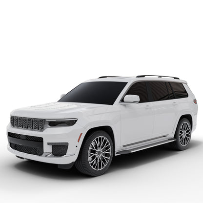Vanguard Brushed Aluminum Side Steps & Running Boards Running Boards Running Board for 2021-2024 jeep grand cherokee l
