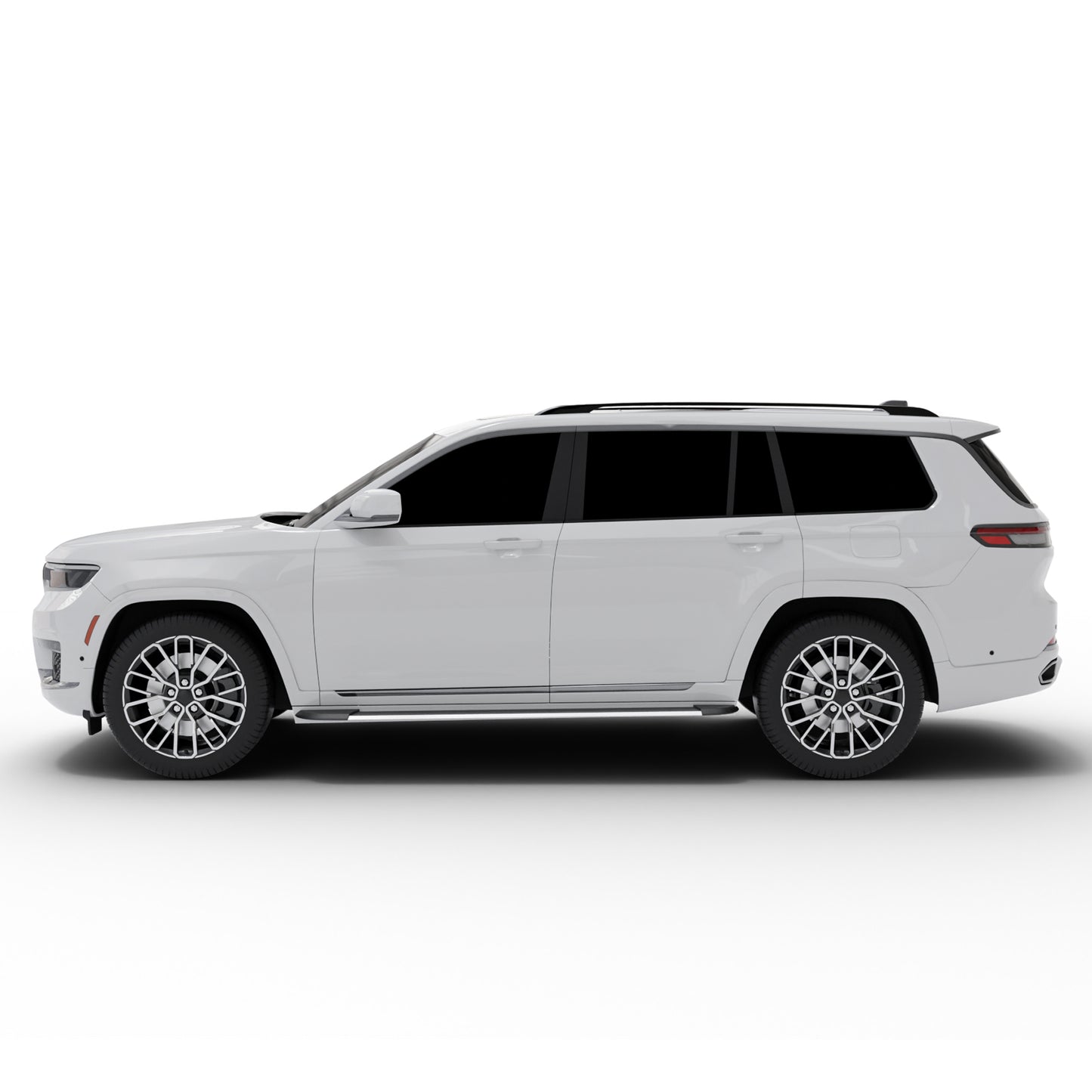 Vanguard Brushed Aluminum Side Steps & Running Boards Running Boards Running Board for 2021-2024 jeep grand cherokee l