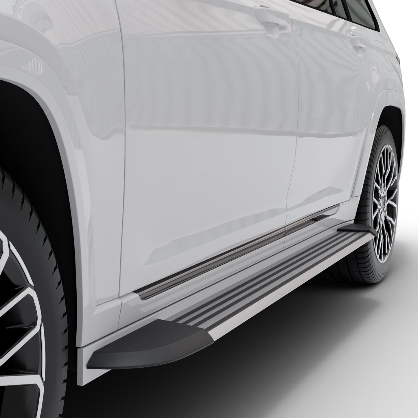 Vanguard Brushed Aluminum Side Steps & Running Boards Running Boards Running Board for 2022-2024 jeep grand cherokee