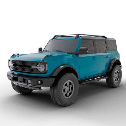 Vanguard Black Powdercoat Side Steps & Running Boards Running Boards Running Board for 2021-2024 ford bronco
