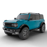 Vanguard Black Powdercoat Side Steps & Running Boards Running Boards Running Board for 2021-2024 ford bronco