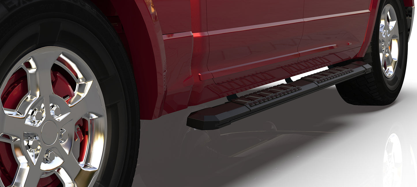 Vanguard Black Powdercoat Side Steps & Running Boards Running Boards Running Board for 2009-2016 gmc acadia nan