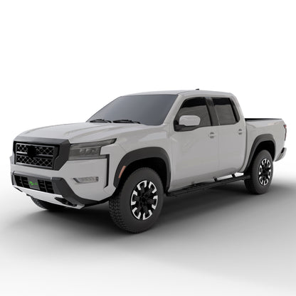 Vanguard Black Powdercoat Side Steps & Running Boards Running Boards Running Board for 2005-2024 nissan frontier