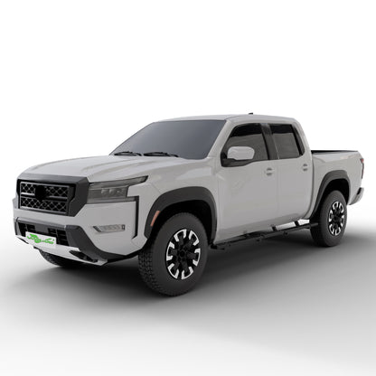Vanguard Black Powdercoat Side Steps & Running Boards Side Steps Running Board for 2005-2024 nissan frontier