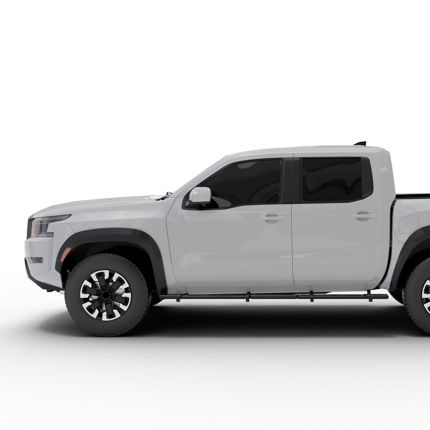 Vanguard Black Powdercoat Side Steps & Running Boards Side Steps Running Board for 2005-2024 nissan frontier