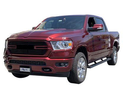 Vanguard Black Powdercoat Side Steps & Running Boards Side Steps Running Board for 2015-2024 ford f-150 nan