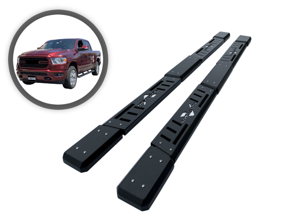 Vanguard Black Powdercoat Side Steps & Running Boards Side Steps Running Board for 2007-2018 gmc sierra 1500 nan
