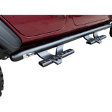 Vanguard Black Powdercoat Side Steps & Running Boards Side Steps Running Board for 2018-2025 jeep wrangler