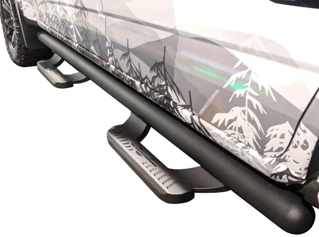 Vanguard Black Powdercoat Side Steps & Running Boards Side Steps Step Nerf Bar for 1999-2015 chevrolet silverado 1500