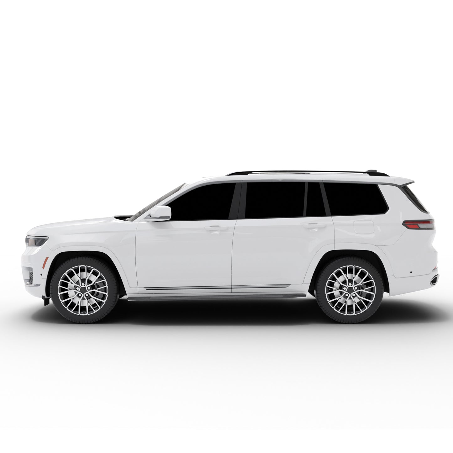 Vanguard Black Side Steps & Running Boards Running Boards Step Nerf Bar for 2021-2024 jeep grand cherokee l