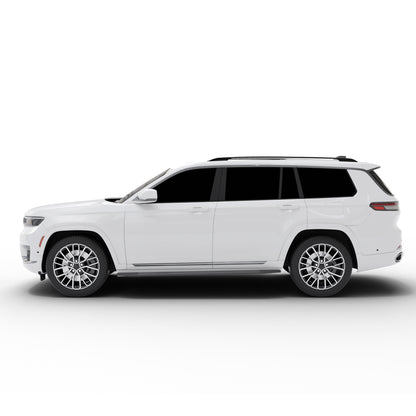 Vanguard Black Side Steps & Running Boards Running Boards Step Nerf Bar for 2021-2024 jeep grand cherokee l