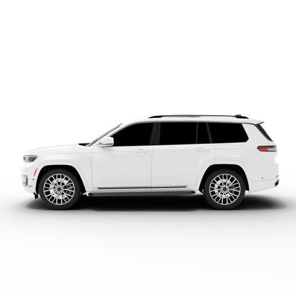 Vanguard Black Side Steps & Running Boards Running Boards Running Board for 2022-2024 jeep grand cherokee