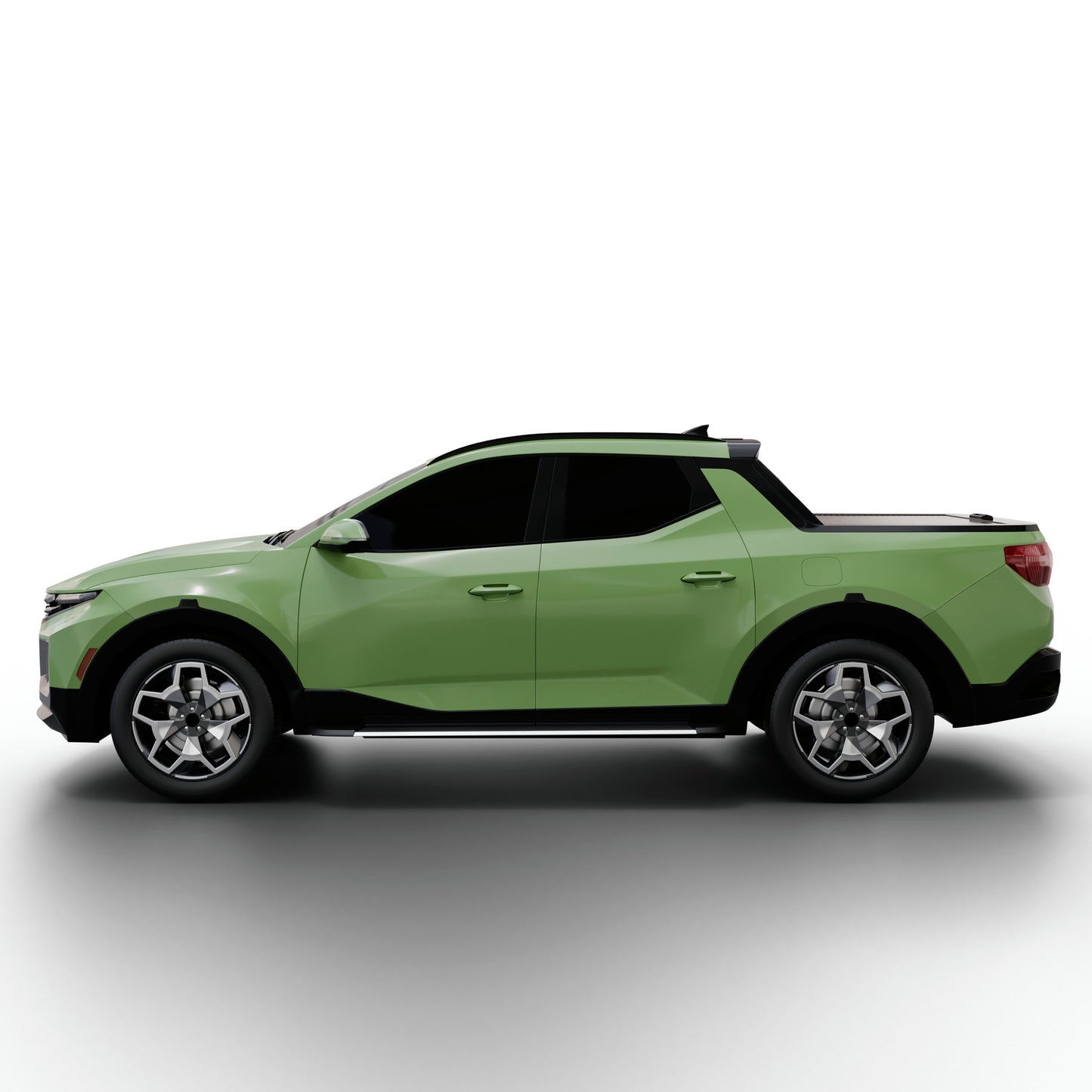 Vanguard Brushed Aluminum Side Steps & Running Boards Running Boards Running Board for 2022-2024 hyundai santa cruz