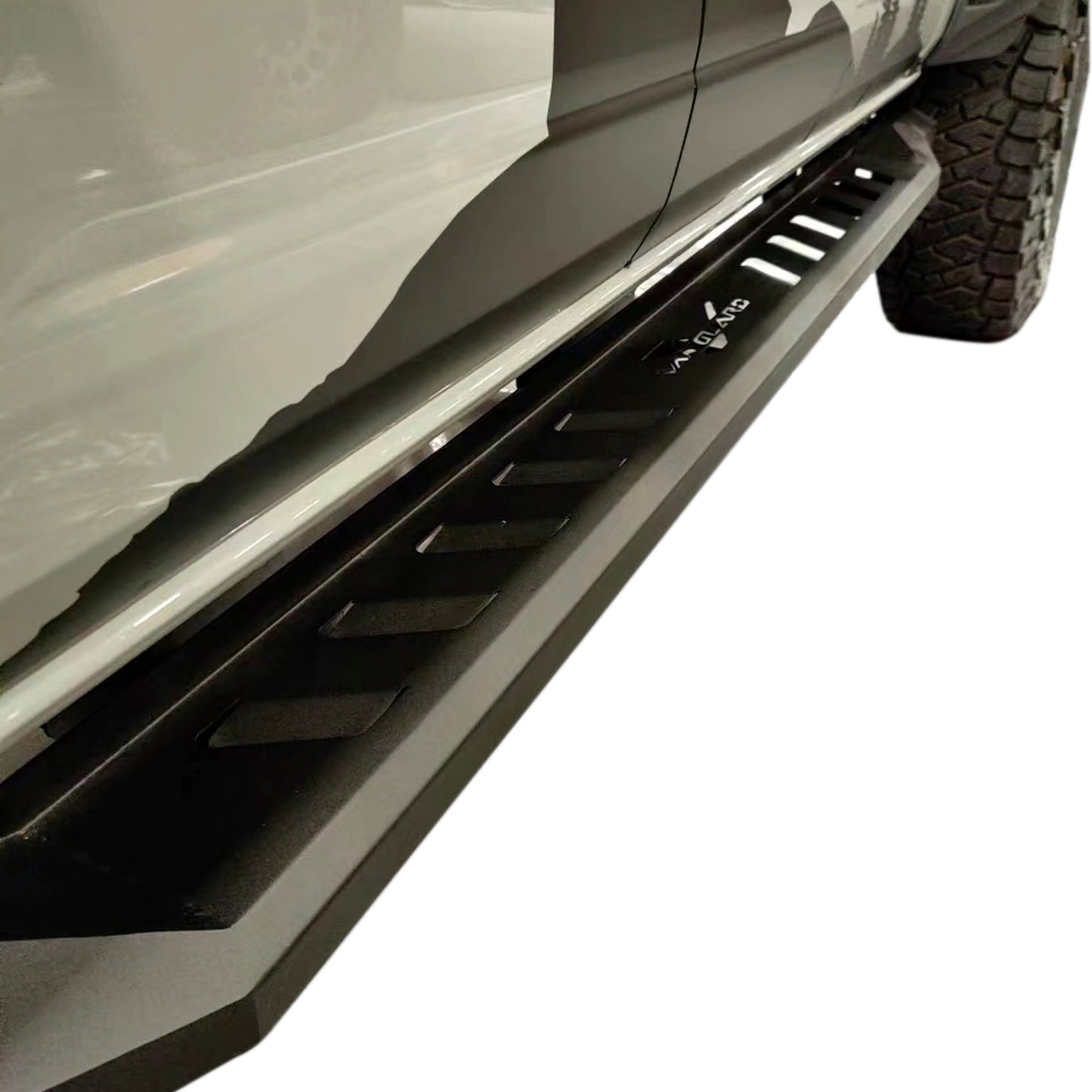 Vanguard Black Powdercoat Side Steps & Running Boards Running Boards Running Board for 2021-2024 ford bronco
