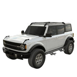 Vanguard Black Powdercoat Side Steps & Running Boards Side Steps Running Board for 2021-2024 ford bronco