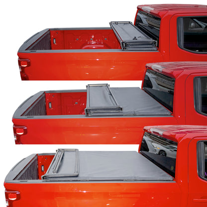 Vanguard Black Roll Bars & Truck Bed Accessories Tonneau Covers Tonneau Cover for 2019-2025 gmc sierra 1500