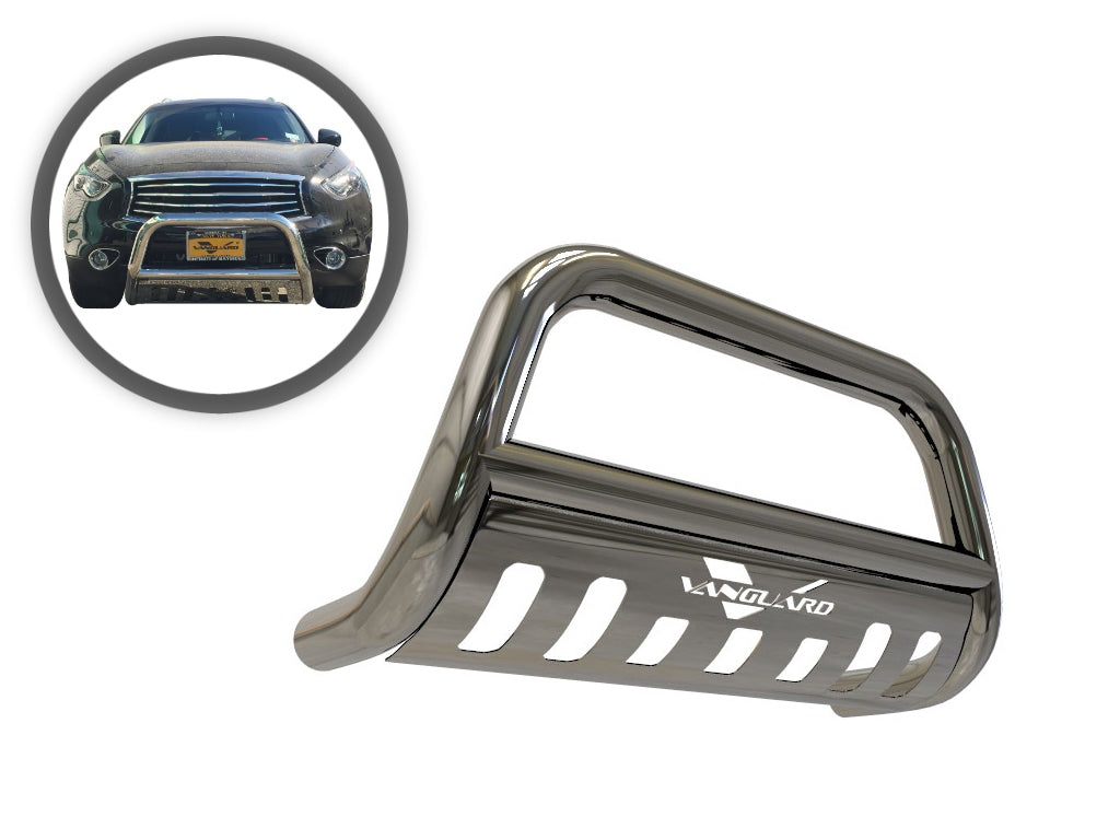 Vanguard Stainless Steel Front Guards Bull Bars Bumper Guard for 2003-2008 infiniti fx35 nan