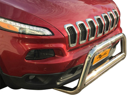 Vanguard Stainless Steel Front Guards Bull Bars Bumper Guard for 2014-2023 jeep cherokee nan