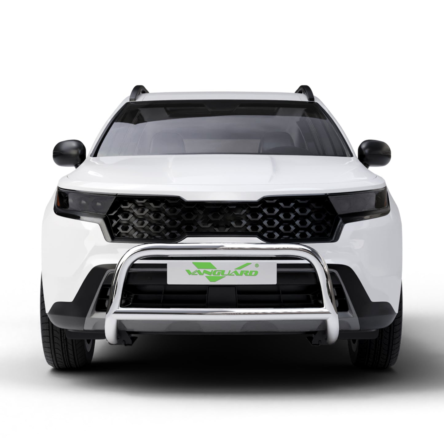 Vanguard Stainless Steel Front Guards Bull Bars Bumper Guard for 2019-2024 hyundai santa fe