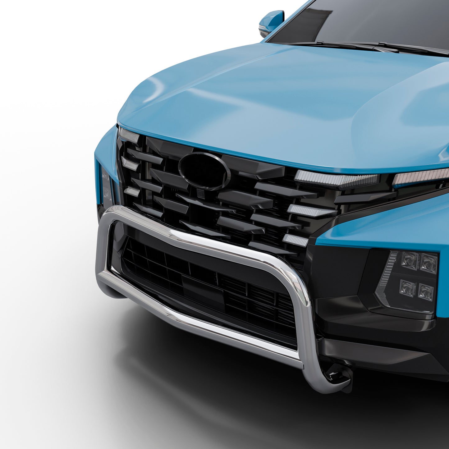 Vanguard Stainless Steel Front Guards Bull Bars Bumper Guard for 2022-2024 hyundai santa cruz