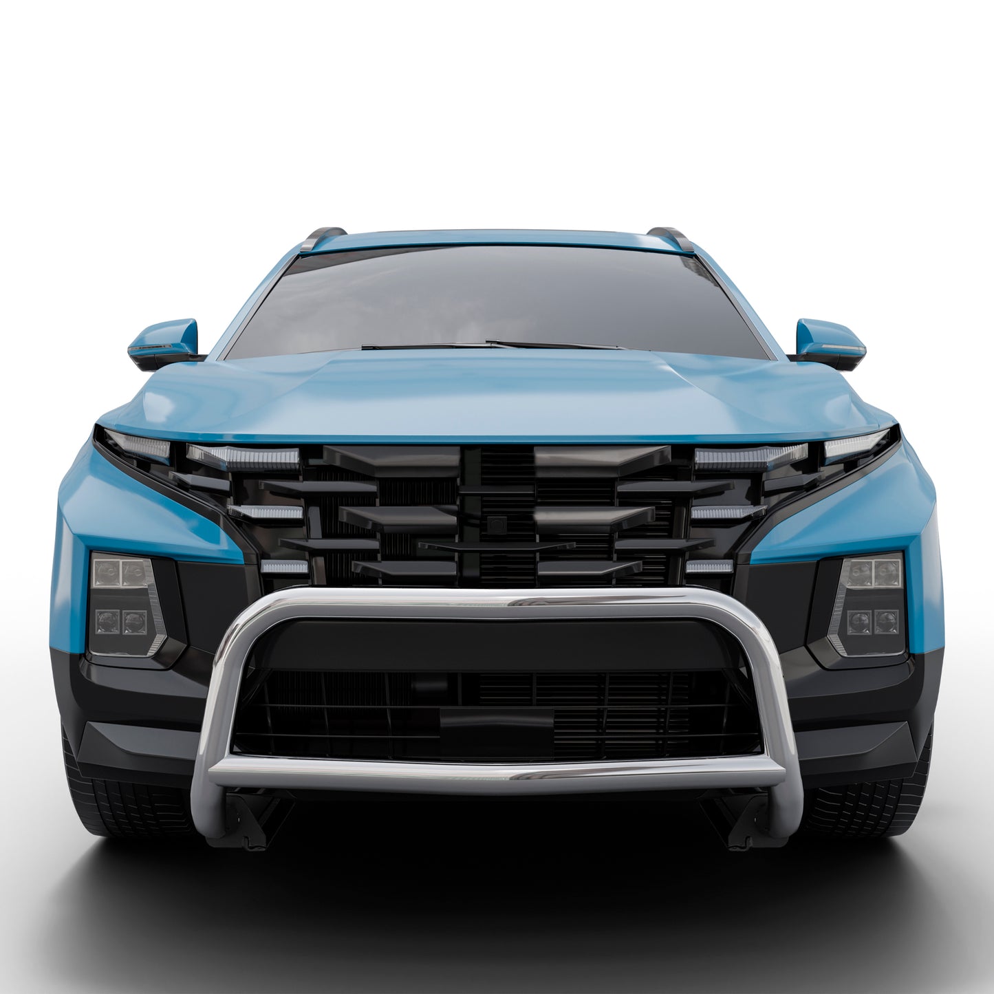 Vanguard Stainless Steel Front Guards Bull Bars Bumper Guard for 2022-2024 hyundai santa cruz