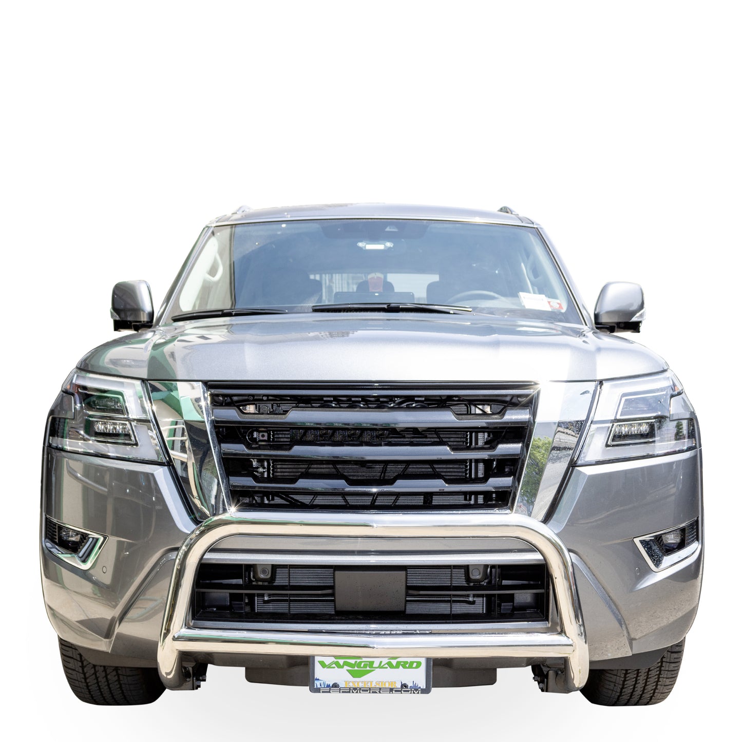 Vanguard Stainless Steel Front Guards Bull Bars Bumper Guard for 2017-2024 nissan armada
