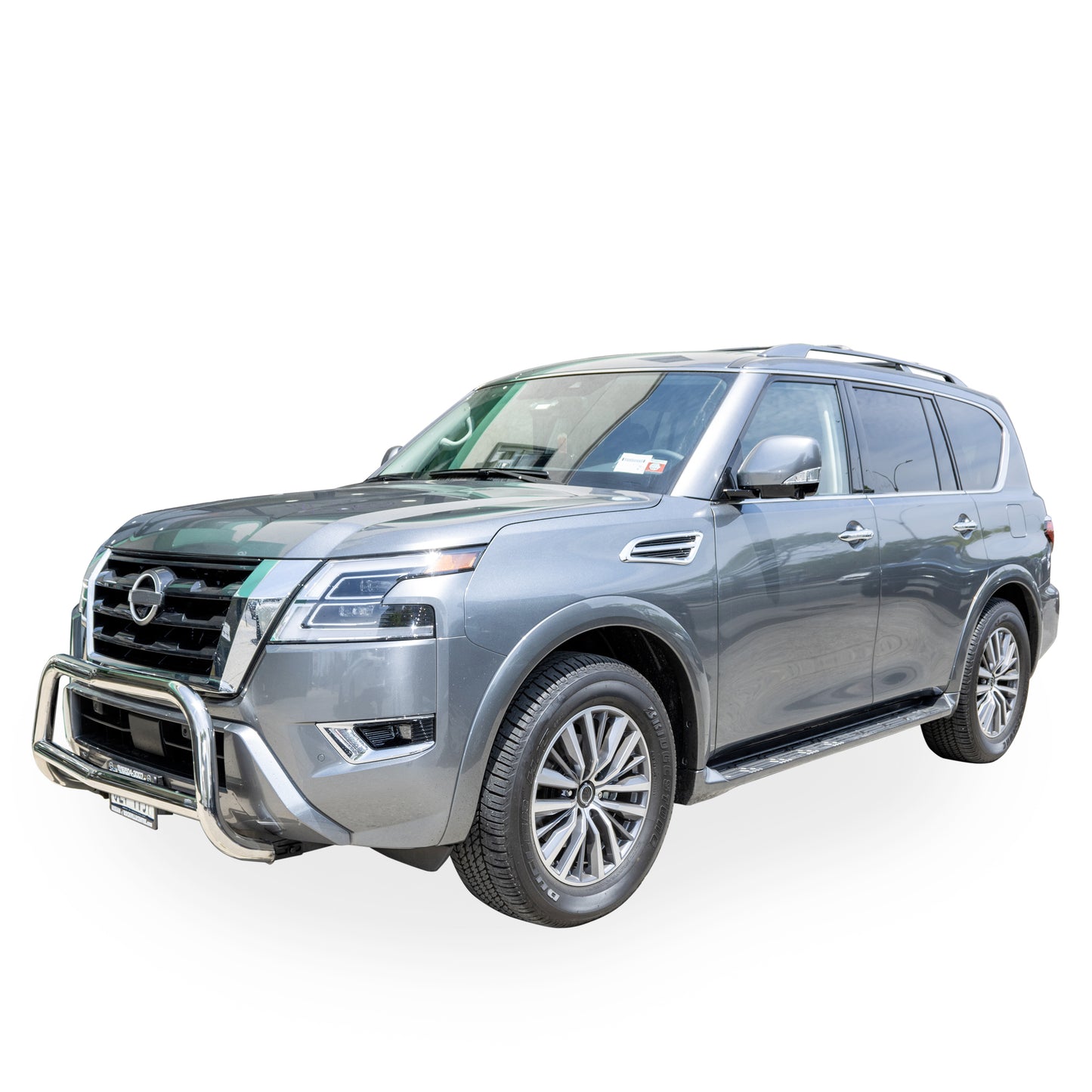 Vanguard Stainless Steel Front Guards Bull Bars Bumper Guard for 2014-2024 infiniti qx80