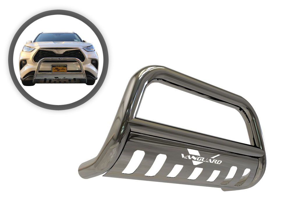 Vanguard Stainless Steel Front Guards Bull Bars Bumper Guard for 2020-2024 toyota highlander