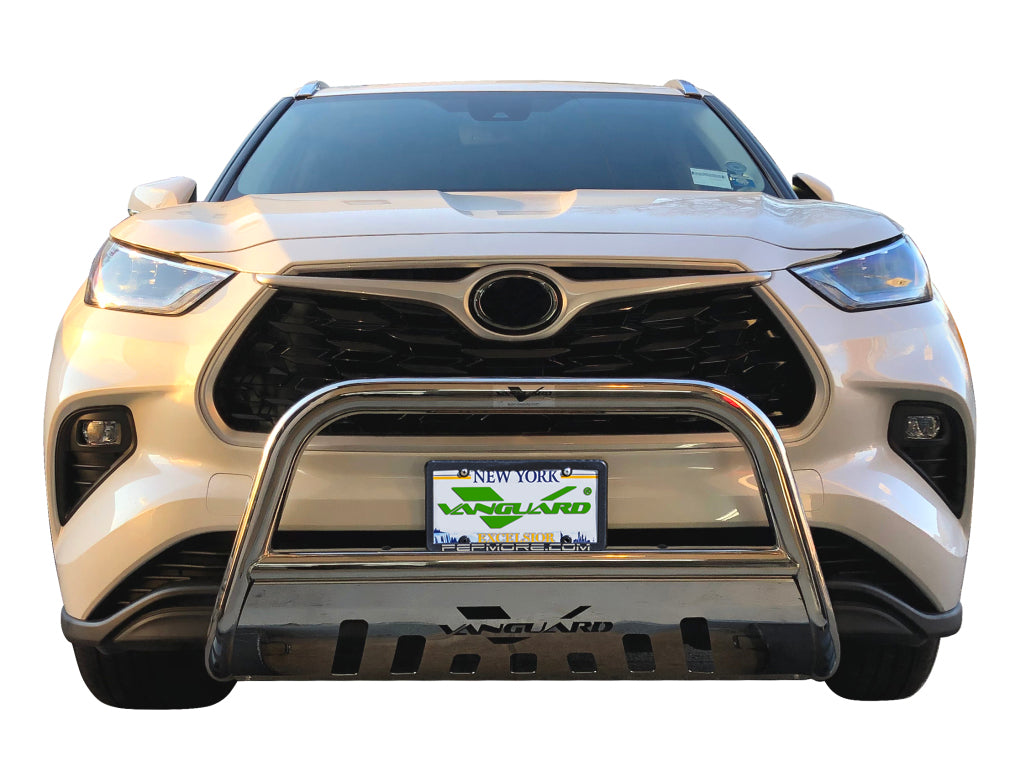 Vanguard Stainless Steel Front Guards Bull Bars Bumper Guard for 2020-2024 toyota highlander