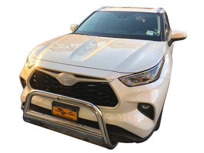 Vanguard Stainless Steel Front Guards Bull Bars Bumper Guard for 2020-2024 toyota highlander