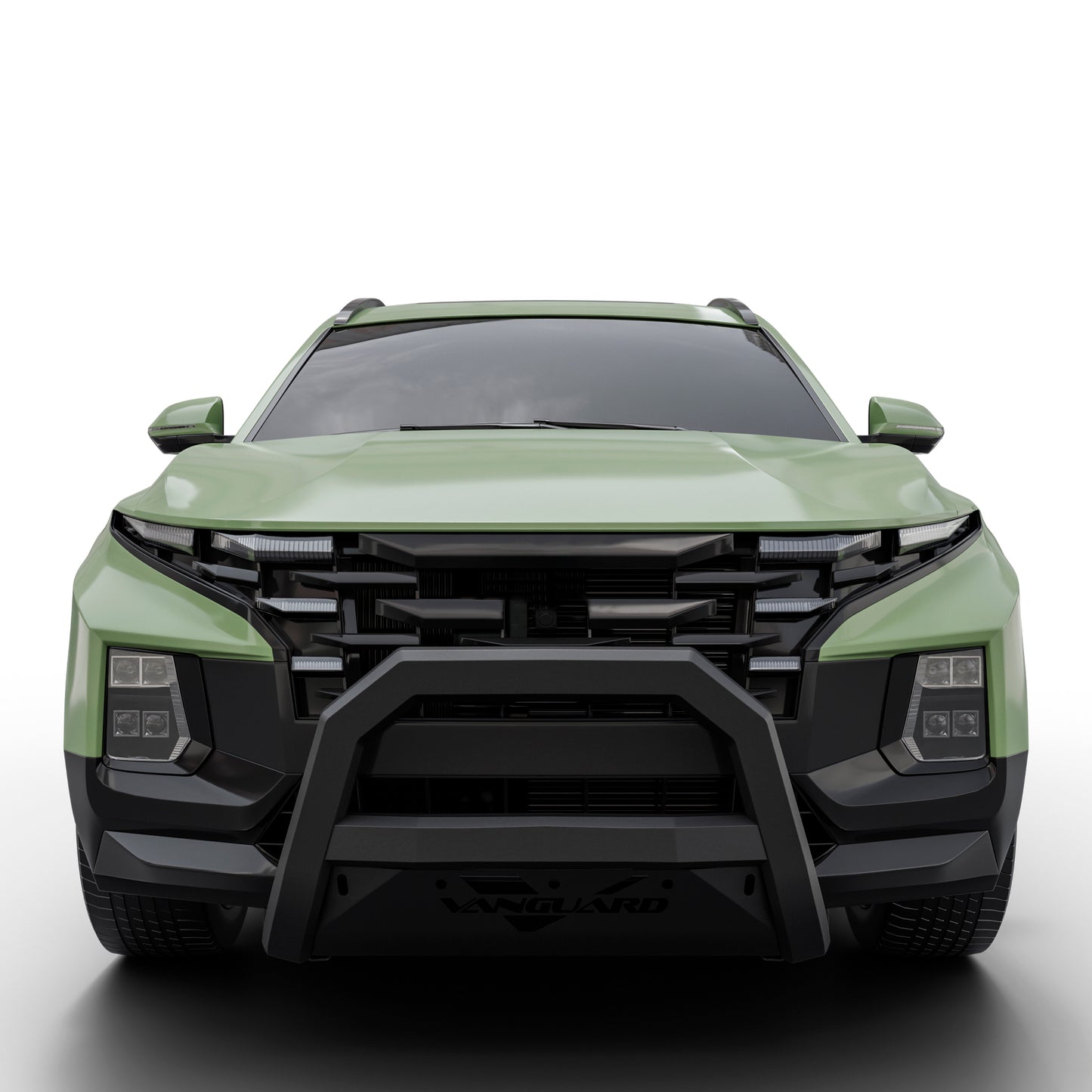Vanguard Black Powdercoat Front Guards Bull Bars Bumper Guard for 2022-2024 hyundai santa cruz