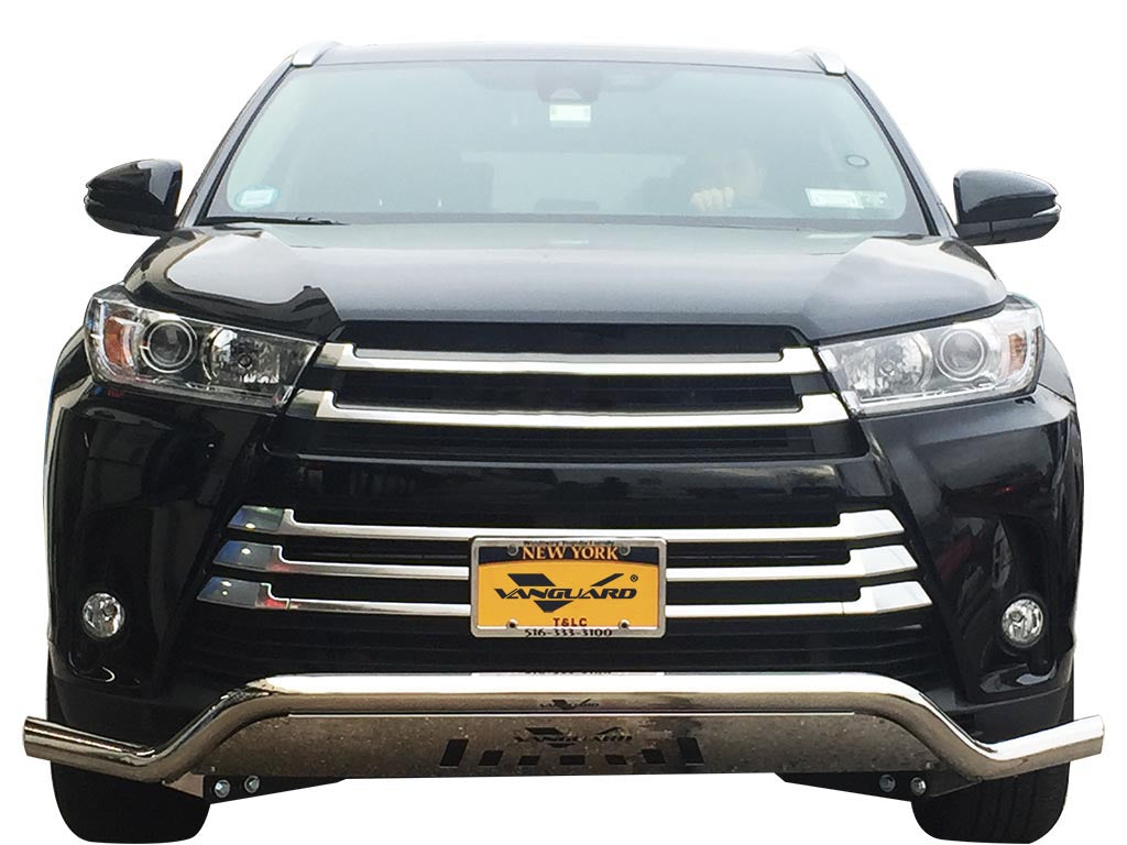Vanguard Stainless Steel Front Guards Front Runners Bumper Guard for 2014-2019 toyota highlander nan