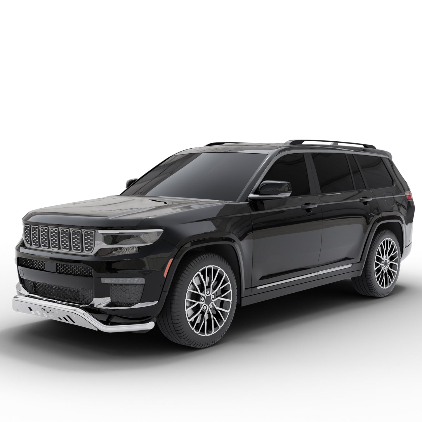 Vanguard Stainless Steel Front Guards Front Runners Bumper Guard for 2021-2024 jeep grand cherokee l