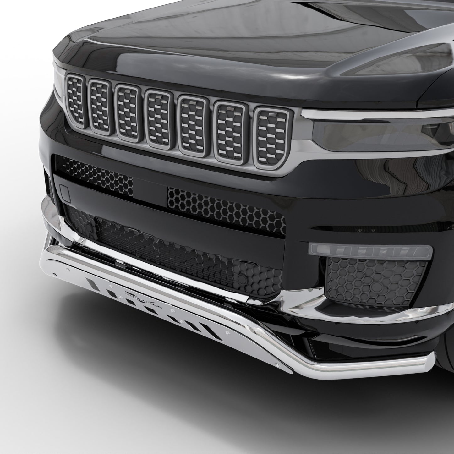 Vanguard Stainless Steel Front Guards Front Runners Bumper Guard for 2022-2024 jeep grand cherokee