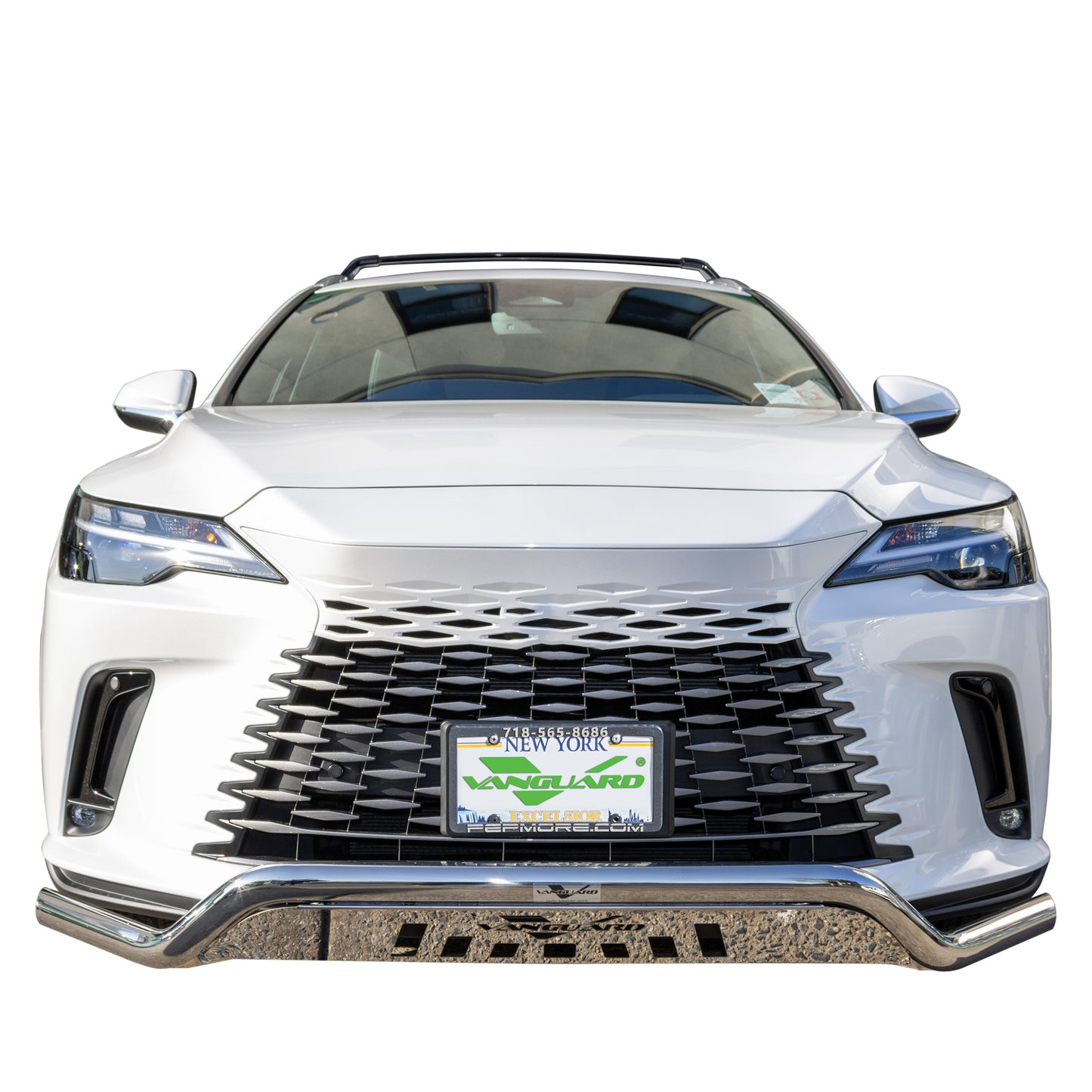 Vanguard Stainless Steel Front Guards Front Runners Bumper Guard for 2023-2025 lexus rx500h